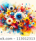 abstract background with flowers, colorful flowers background abstract background with flowers, colorful flowers background 113012313