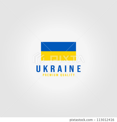 Ukraine Flag Logo Icon Vector Illustration Design War Peace Ukraine Flag Logo Icon Vector Illustration Design War Peace 113012416