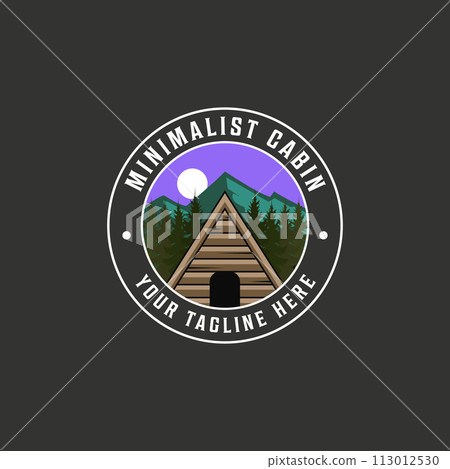 emblem adventure logo vintage vector illustration design silhouette 113012530