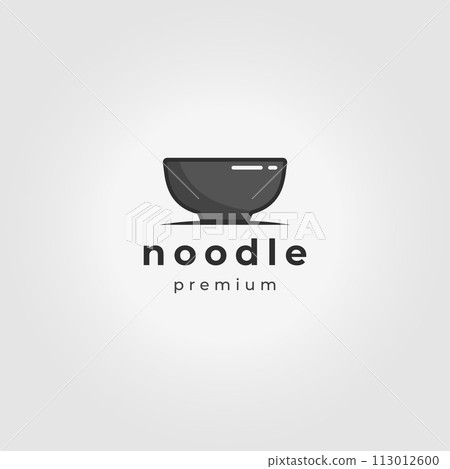 Bowl Cup Mug Noodle Icon Logo Vintage Vector Illustration Design Bowl Cup Mug Noodle Icon Logo Vintage Vector Illustration Design 113012600