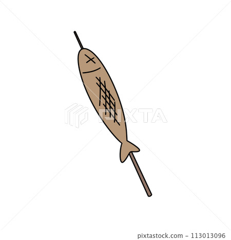A stick with a fish on it A stick with a fish on it 113013096