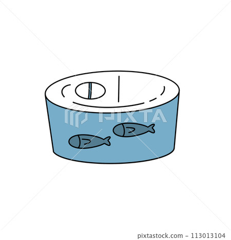 A can of fish food with two fish on it 113013104