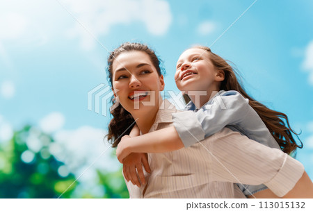 Happy family at nature Happy family at nature 113015132