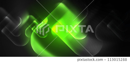 Glowing light neon shiny background. Vector Illustration For Wallpaper, Banner, Background, Card, Book Illustration, landing page 113015288