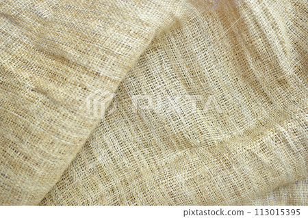 brown sackcloth texture background, crumpled burlap fabric textile for design brown sackcloth texture background, crumpled burlap fabric textile for design 113015395