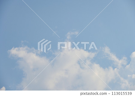 beautiful blue sky and white fluffy cloud with sunrise in the morning, natural background beautiful blue sky and white fluffy cloud with sunrise in the morning, natural background 113015539