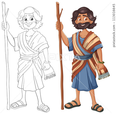 Ancient Times: From Sketch to Color 113016645