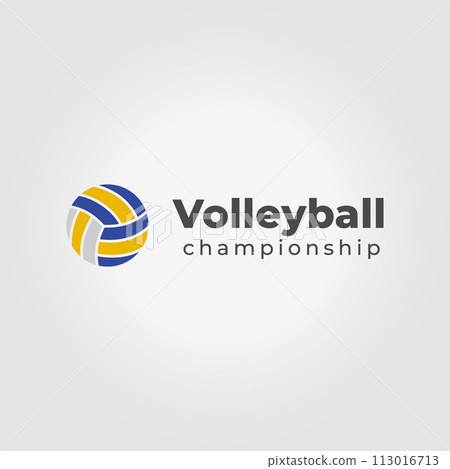 minimalist volleyball logo icon design vector illustration minimalist volleyball logo icon design vector illustration 113016713