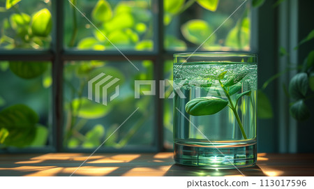 玻璃與草本 AI 生成圖像 113017596