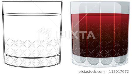 Crystal Glass Half Full or Empty Crystal Glass Half Full or Empty 113017672