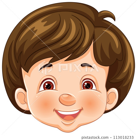 Cheerful Child Vector Illustration Cheerful Child Vector Illustration 113018233