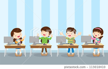 kids on online learning education courses kids on online learning education courses 113018410