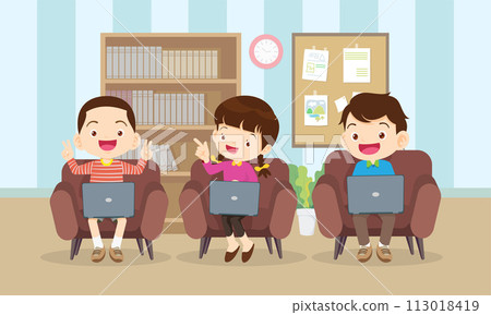 kids on online learning education courses kids on online learning education courses 113018419