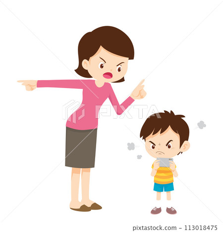 parent angry to kid addicted phone parent angry to kid addicted phone 113018475