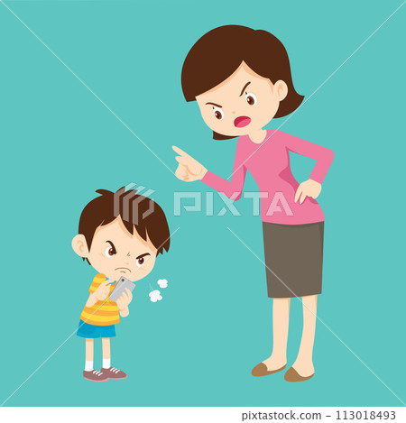 parent angry to kid addicted phone parent angry to kid addicted phone 113018493