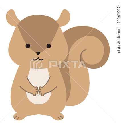 可愛松鼠的向量圖。圖示、動物 113019074