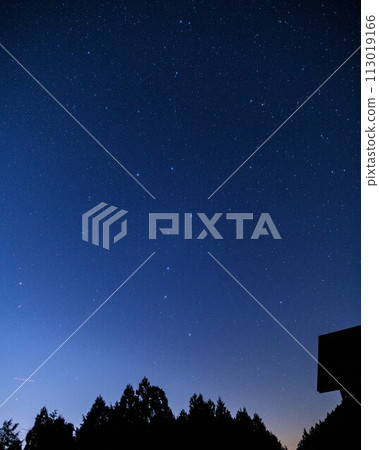 sunset and starry sky sunset and starry sky 113019166