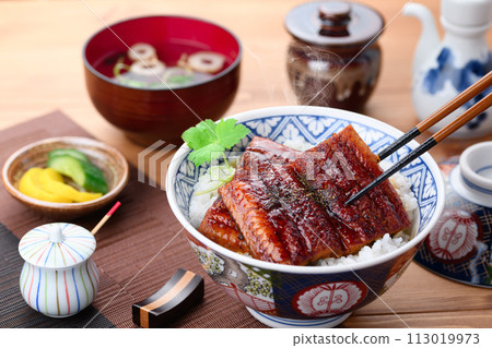 鰻魚蓋飯 烤鰻魚 鰻魚蓋飯 烤鰻魚 113019973