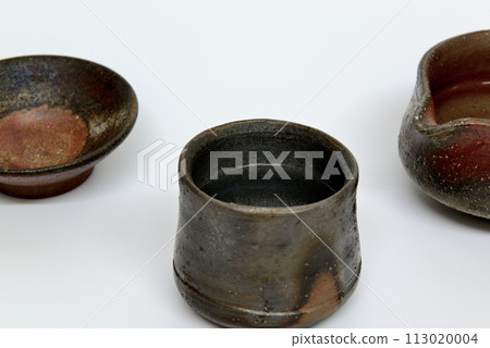Sake cup, single mouth and sake cup, white background 113020004