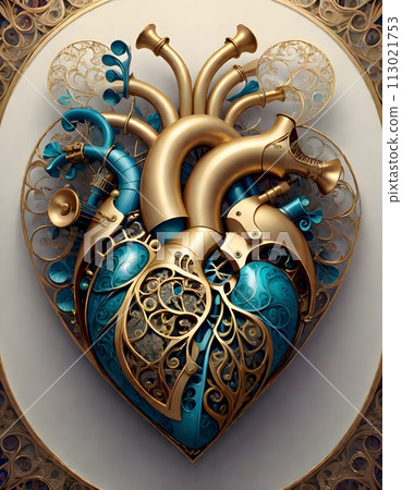 Anatomical Heart with Learning Features, Generative AI Anatomical Heart with Learning Features, Generative AI 113021753