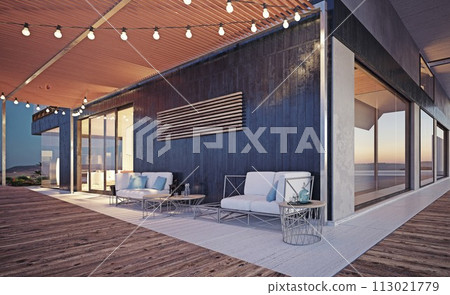modern house building 113021779