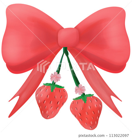 red ribbon on a white background red ribbon on a white background 113022097