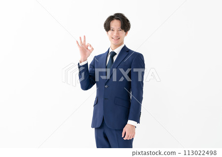 Business man white background OK Business man white background OK 113022498