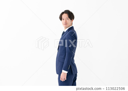 商人白色背景橫向方向 113022506