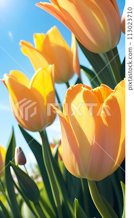 Yellow tulip 113023710
