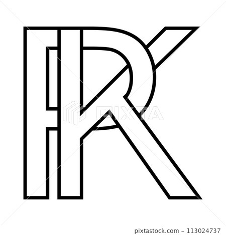 Logo sign pk, kp icon double letters logotype p k Logo sign pk, kp icon double letters logotype p k 113024737
