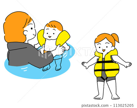 Child safety measures in the water 113025205
