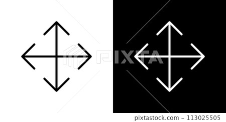 Simple and editable vector arrow icon Simple and editable vector arrow icon 113025505