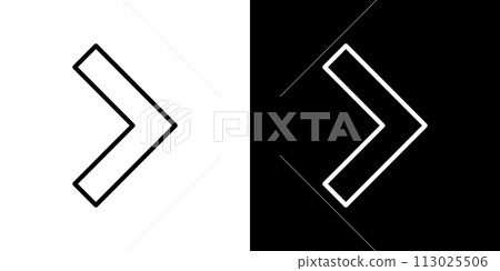Simple and editable vector arrow icon Simple and editable vector arrow icon 113025506