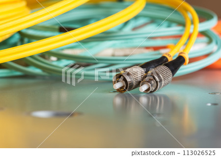 Optical patch cord cross connect cables for telecommunication systems Optical patch cord cross connect cables for telecommunication systems 113026525