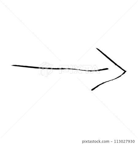 Arrow symbol icon, vector element of grunge texture direction symbol illustration for graphic design 113027930