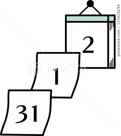 Daily calendar illustration Daily calendar illustration 113028294