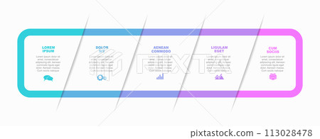 Infographic design template with place for your data. Vector illustration. Infographic design template with place for your data. Vector illustration. 113028478