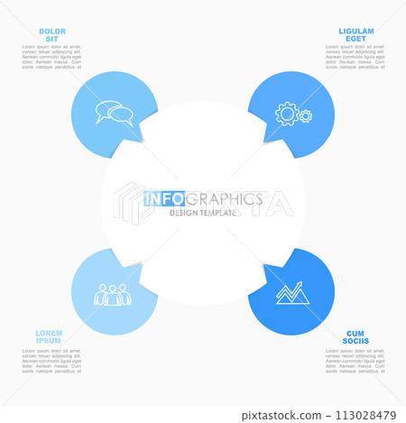 Infographic design template with place for your data. Vector illustration. Infographic design template with place for your data. Vector illustration. 113028479