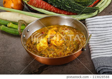 Indian cuisine - Butter Paneer with gravy 113028588