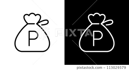 Simple point image vector icon Simple point image vector icon 113029379