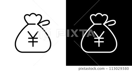 Simple Japanese yen vector icon Simple Japanese yen vector icon 113029380