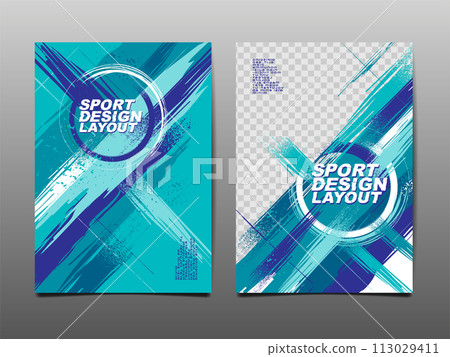 Sport Design Layout ,template Design, Sport Background, blue tone, vector Sport Design Layout ,template Design, Sport Background, blue tone, vector 113029411