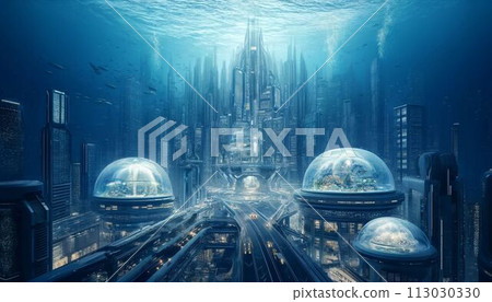 充滿活力的近未來水下城市 113030330