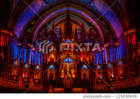 The magnificent interior of Notre Dame The magnificent interior of Notre Dame 113030439