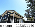 Fashionable exterior image of a new house 113031140