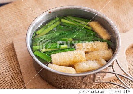 Miso soup made in a pot 113031919