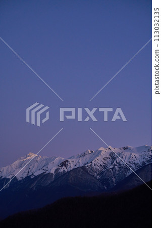Twilight Serenity on Snowy Peaks Twilight Serenity on Snowy Peaks 113032135