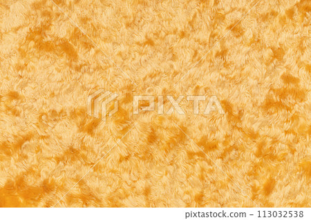 Golden Artificial Fur Textured Background 113032538