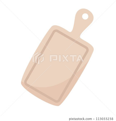 Kitchen cutting board isolated vector graphic 113033238
