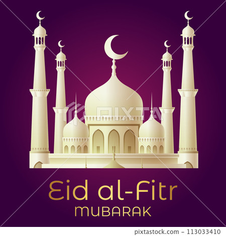 Vector Eid al-Fitr, Ramadhan decoration, Islamic background decorative greeting card Vector Eid al-Fitr, Ramadhan decoration, Islamic background decorative greeting card 113033410